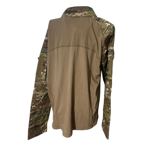 NEW WITH TAGS MEN CQR Assault Long Sleeve Military Camo Top 1/4 Zip Multi Terrai - Picture 8 of 10